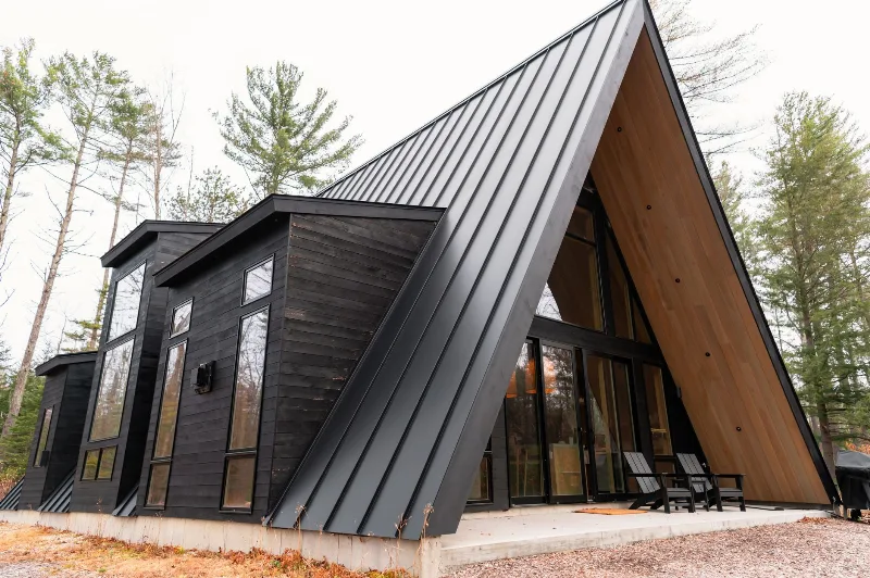 Doğa İçi Modern A-Frame Bungalov Tasarım Örnekleri