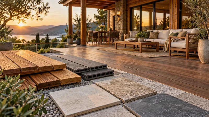 Bungalovlarda Teras ve Veranda Zemini İçin Malzeme Seçimi