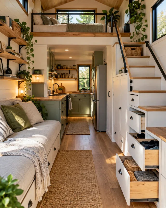 Tiny House İçin Kullanışlı Depolama Ekipmanları