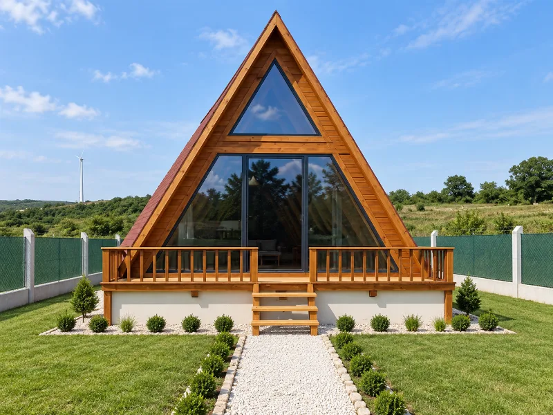 Üçgen Bungalov Ev 0019