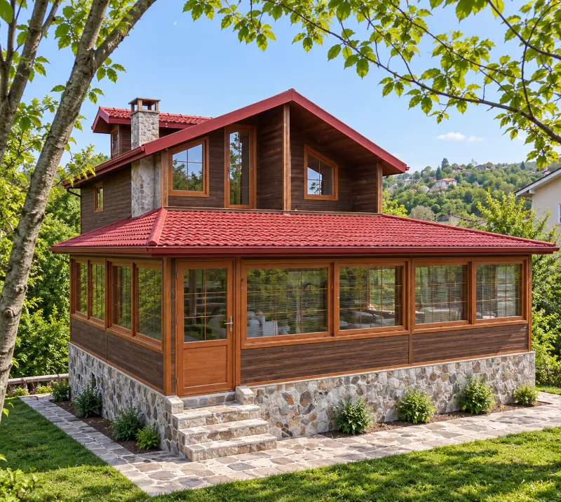Düz Ahşap Ev 0017